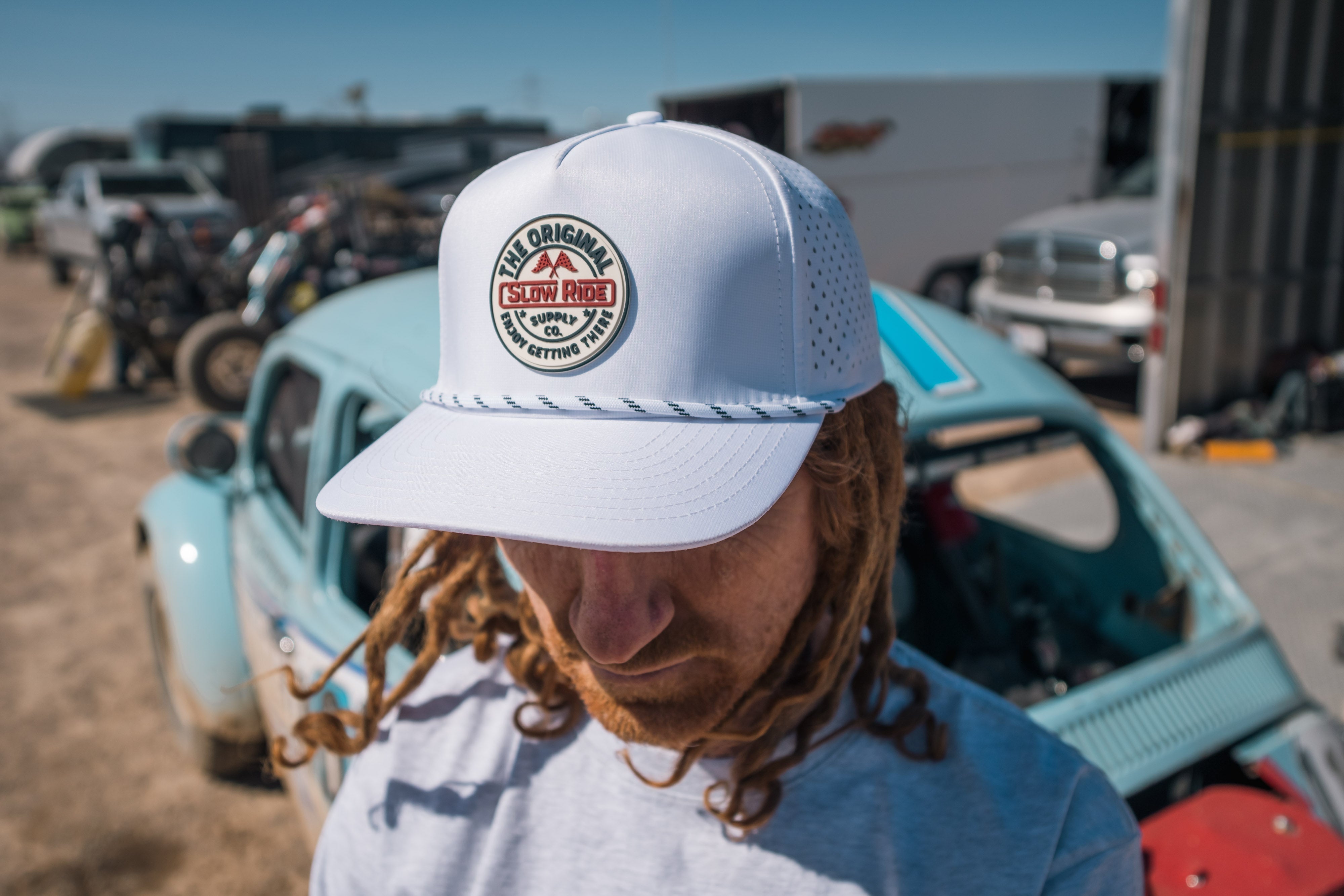 SR Racing Hydro Hat (White) - Slow Ride