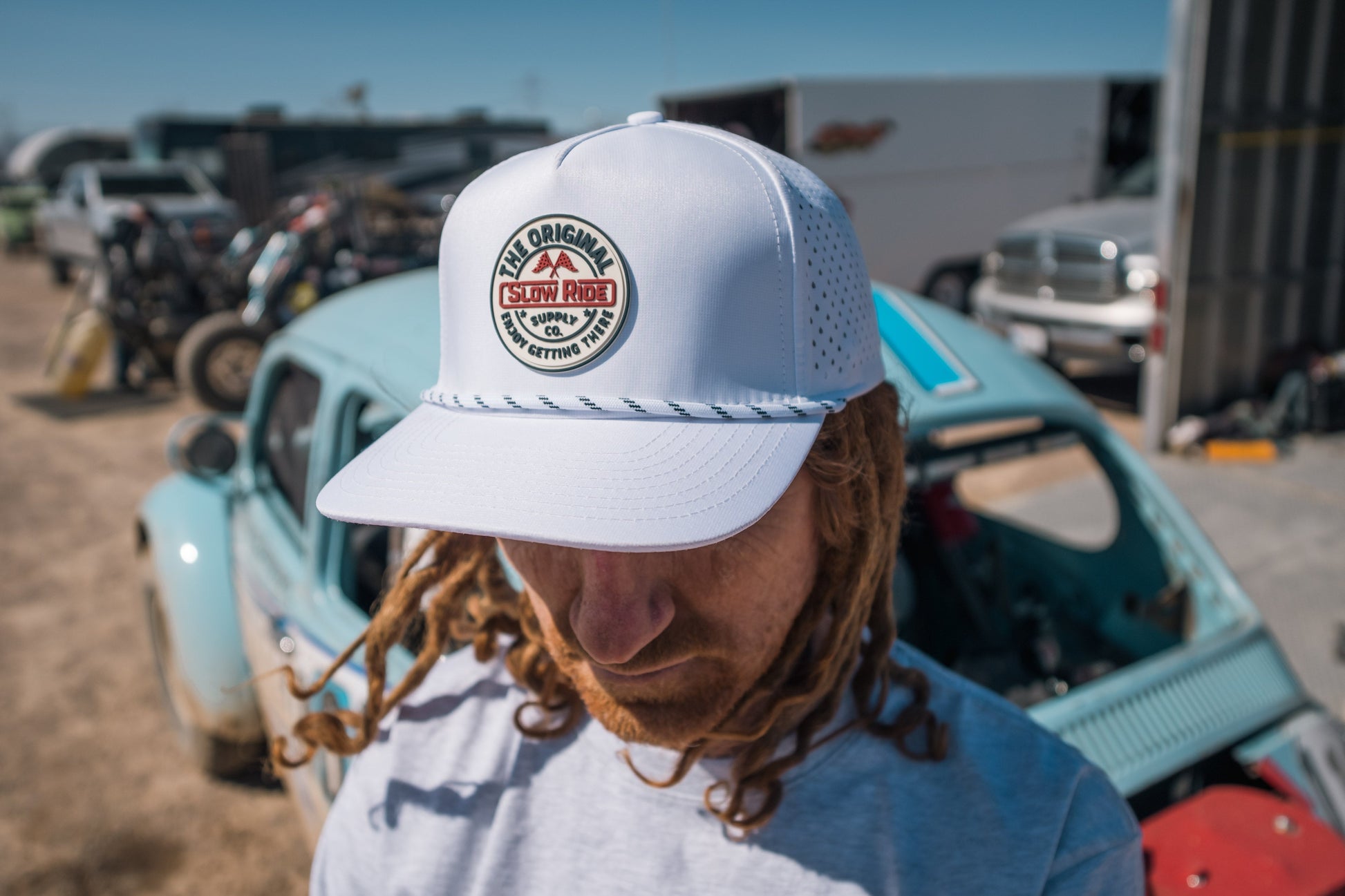 SR Racing Hydro Hat (White) - Slow Ride