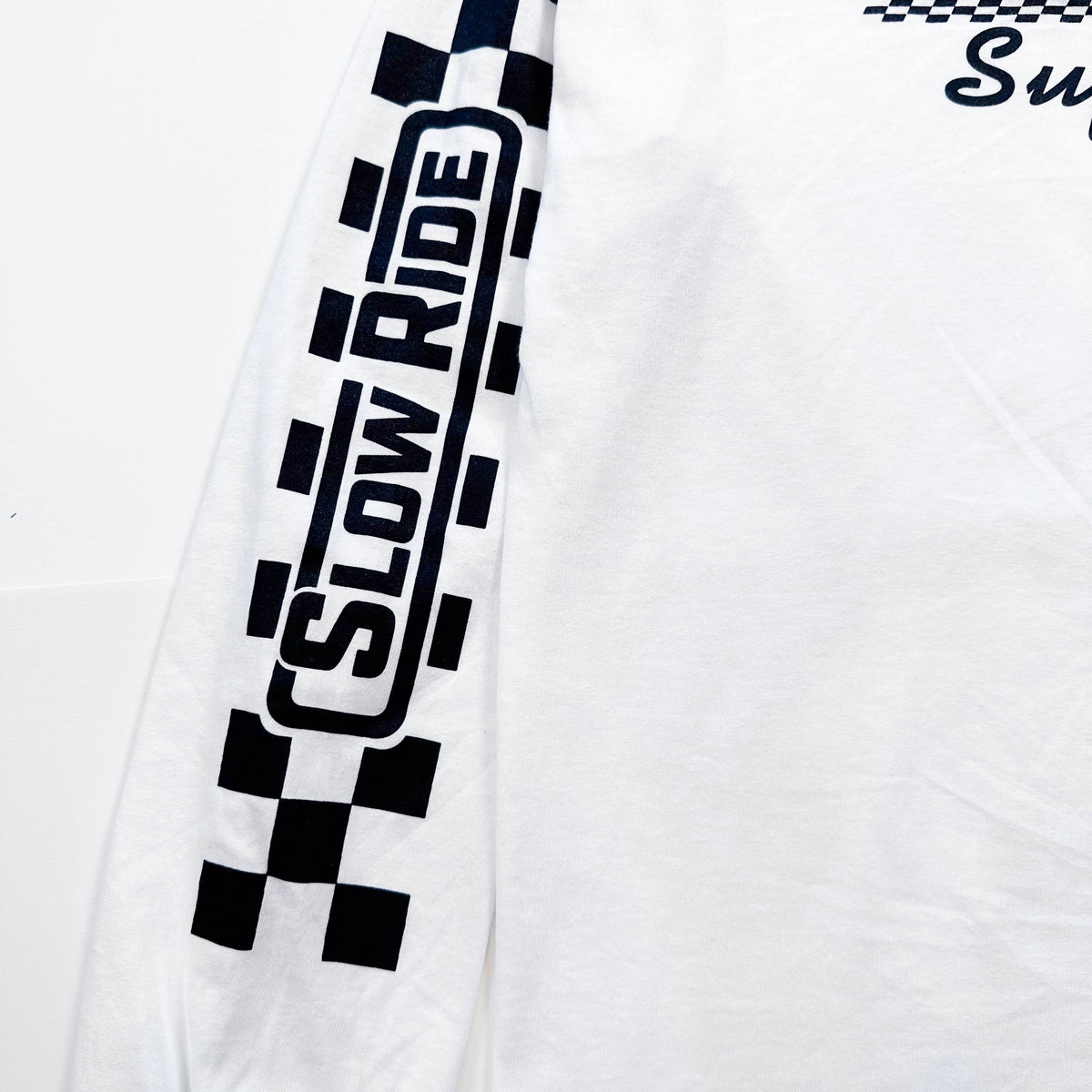 The Original L/S Tee (White) - Slow Ride