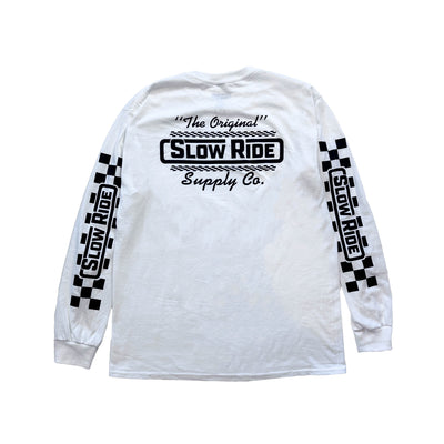 The Original L/S Tee (White) - Slow Ride