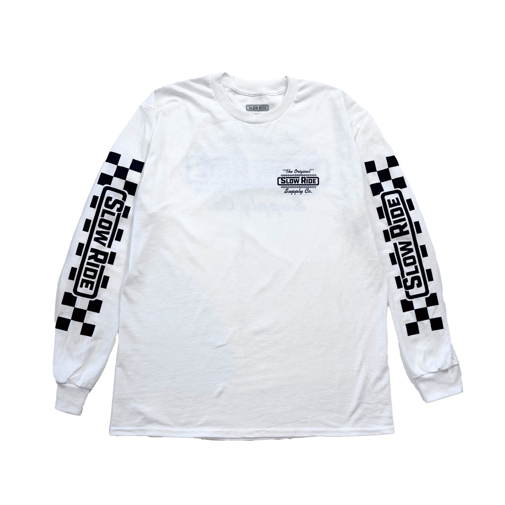The Original L/S Tee (White) - Slow Ride