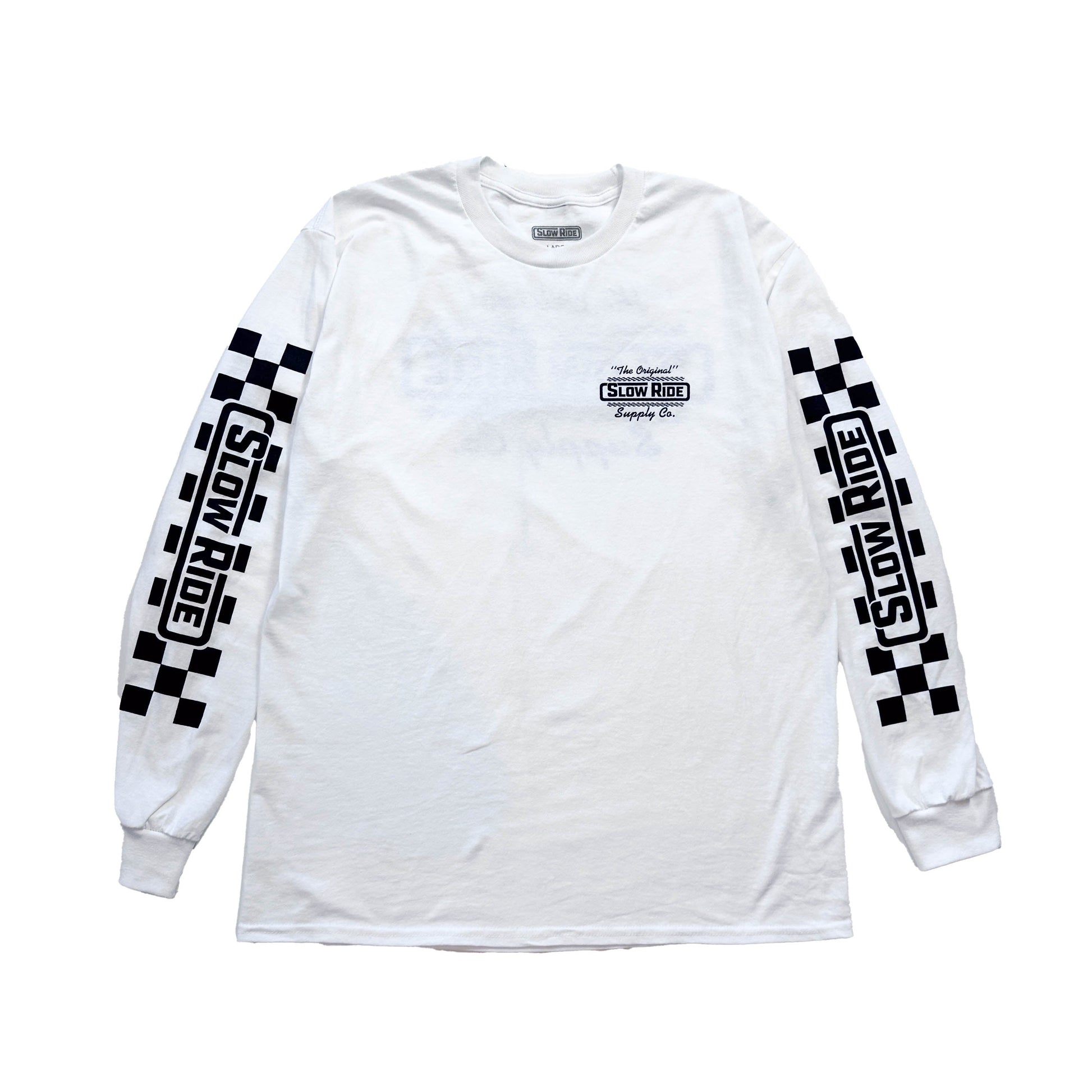 The Original L/S Tee (White) - Slow Ride