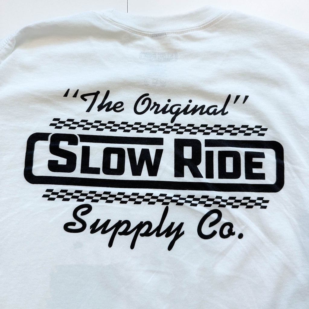 The Original L/S Tee (White) - Slow Ride