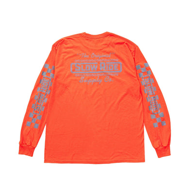 The Original Reflective L/S Tee (Safety Orange) - Slow Ride