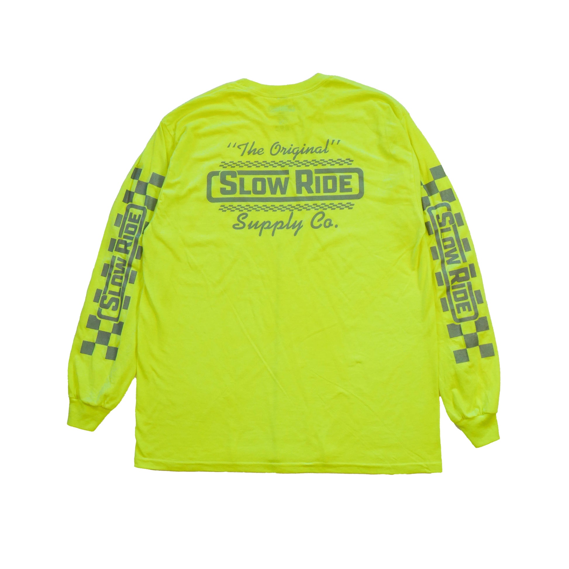 The Original Reflective L/S Tee (Safety Green) - Slow Ride