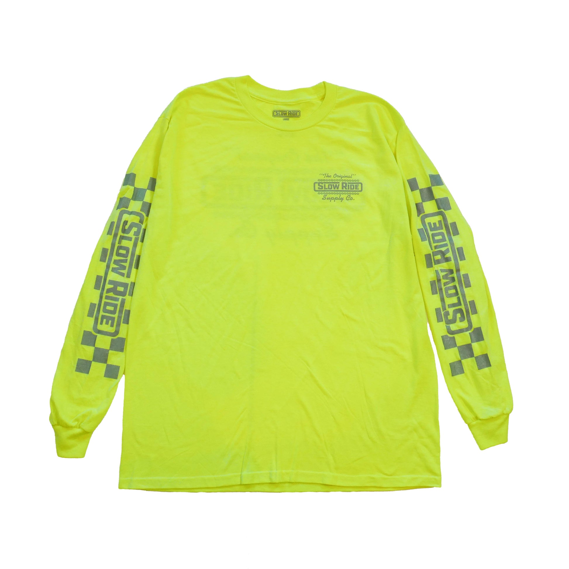 The Original Reflective L/S Tee (Safety Green) - Slow Ride
