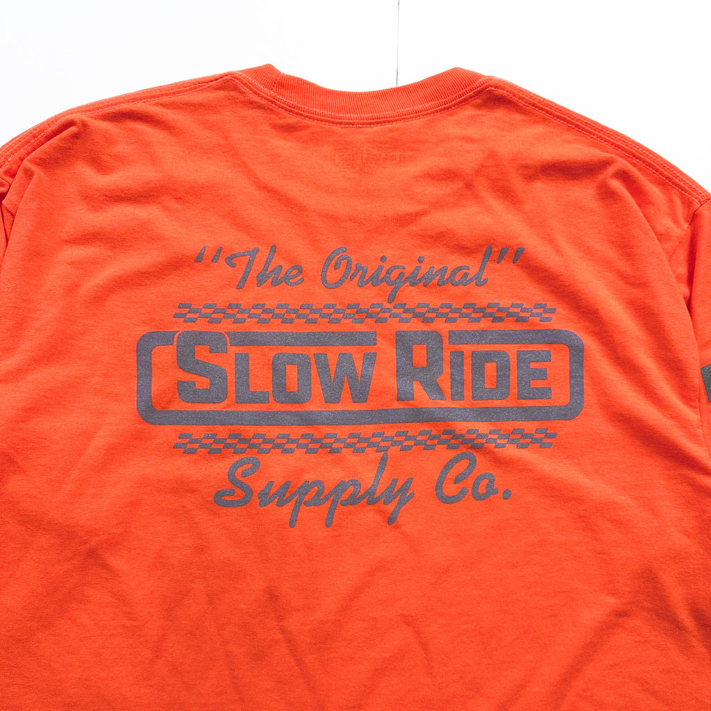 The Original Reflective L/S Tee (Safety Orange) - Slow Ride
