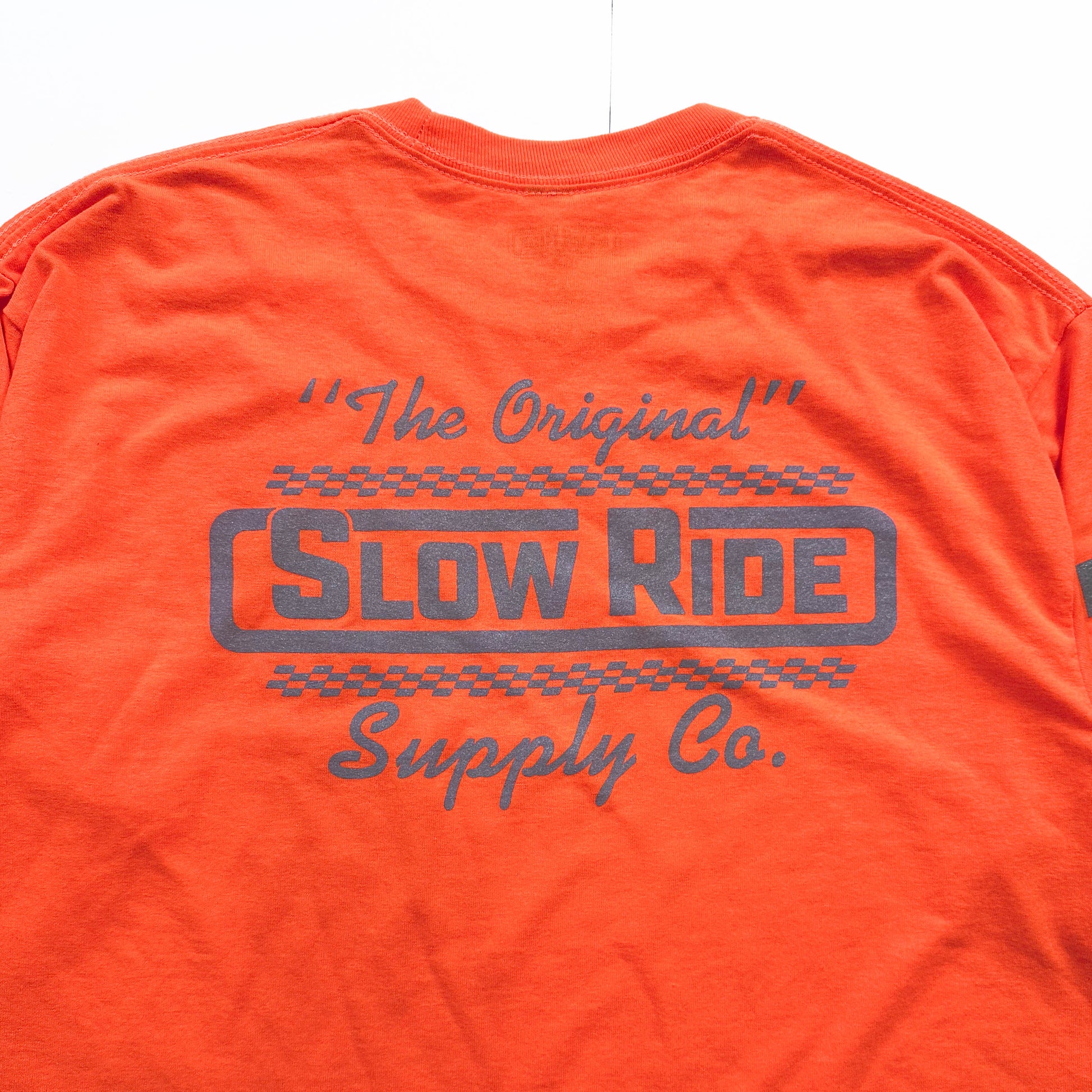 The Original Reflective L/S Tee (Safety Orange) - Slow Ride
