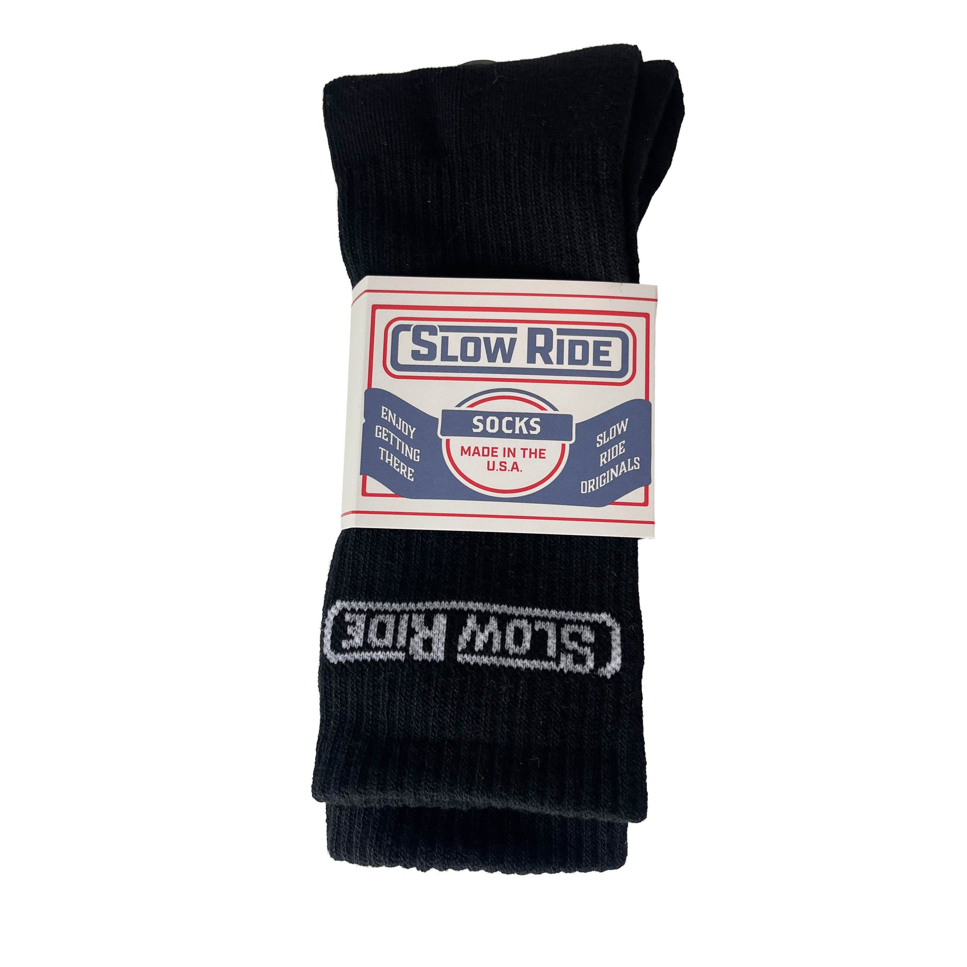 USA Made Essential Sock (Black) - Slow Ride