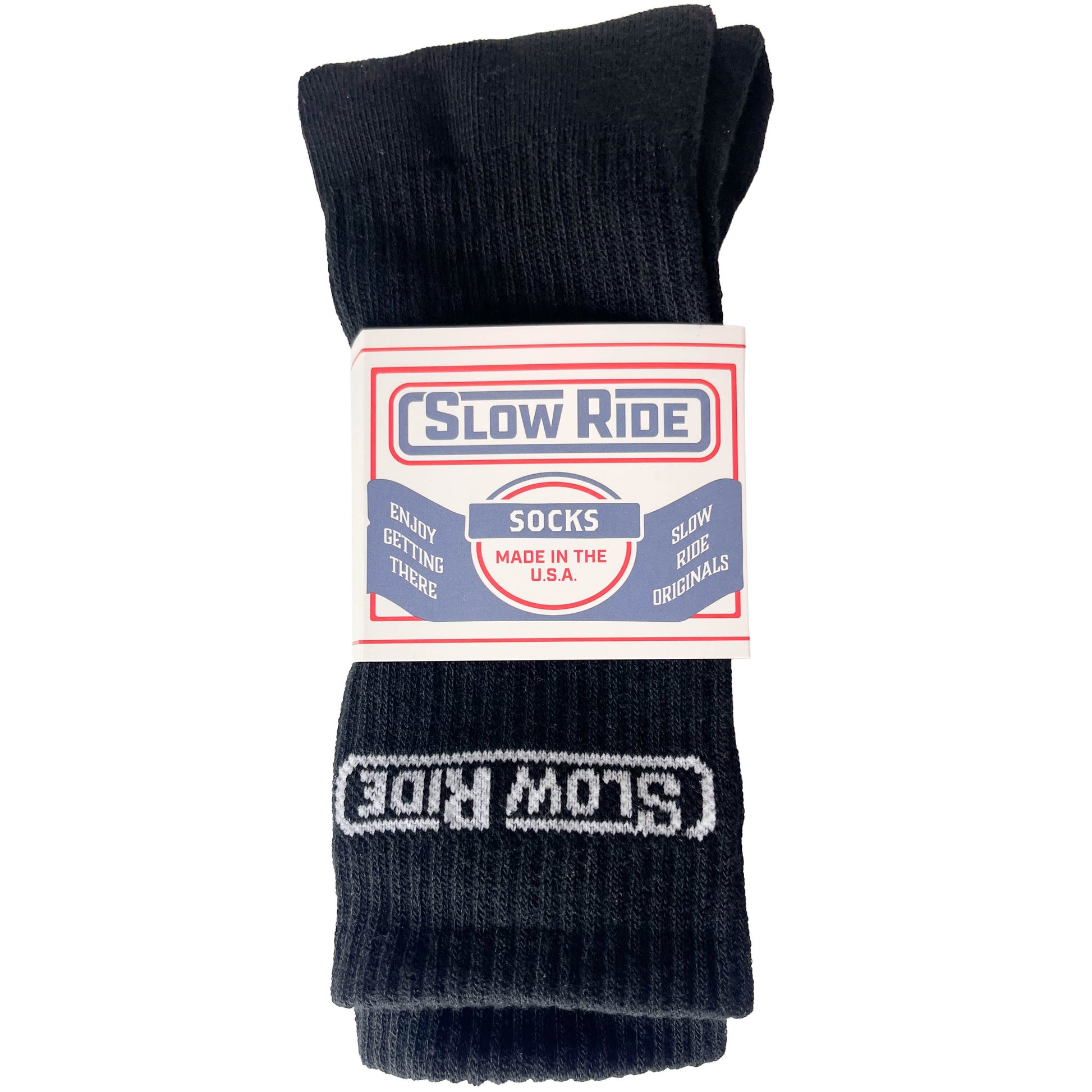 USA Made Essential Sock (Black) - Slow Ride