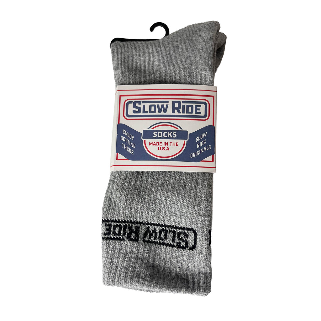 USA Made Essential Sock (Grey) - Slow Ride