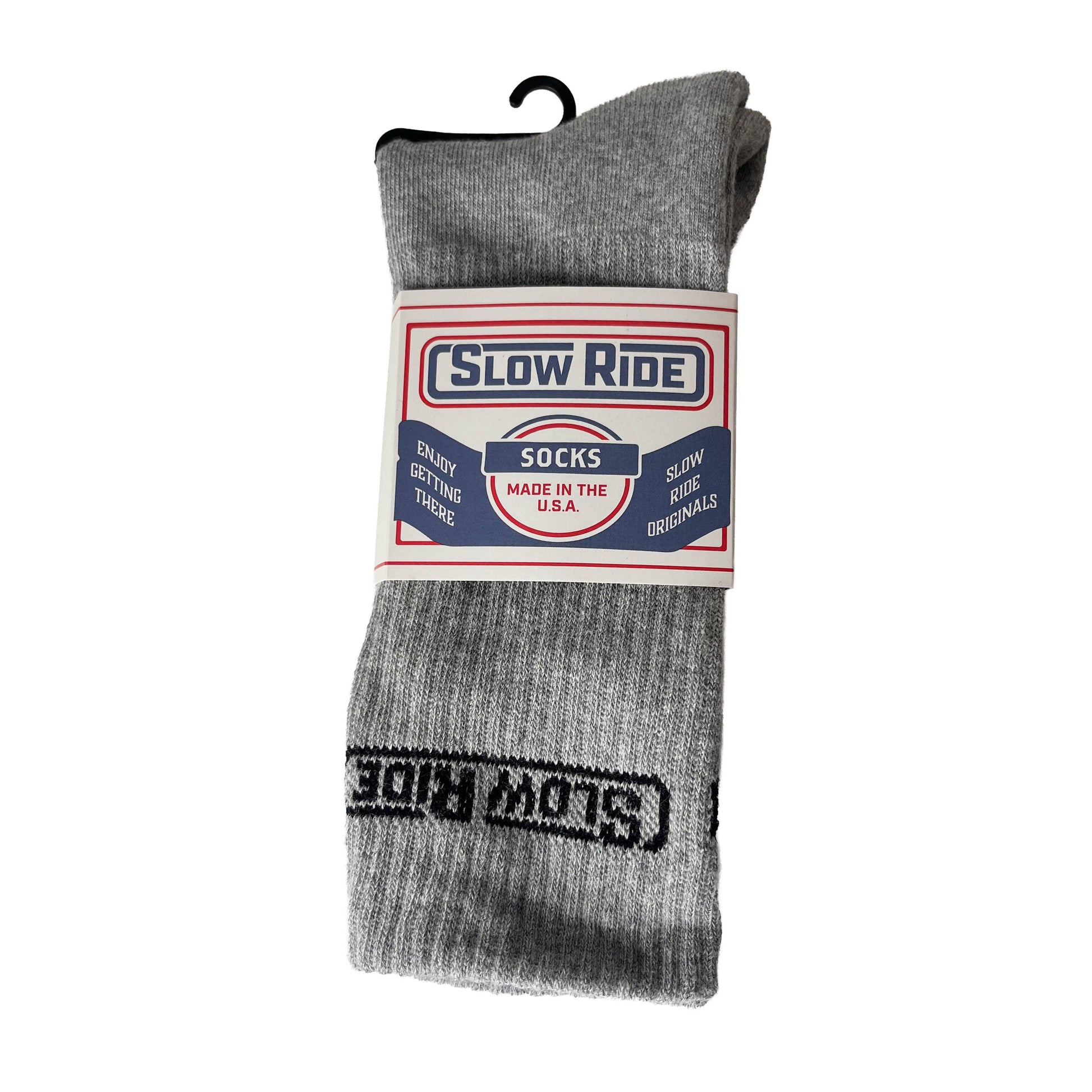 USA Made Essential Sock (Grey) - Slow Ride