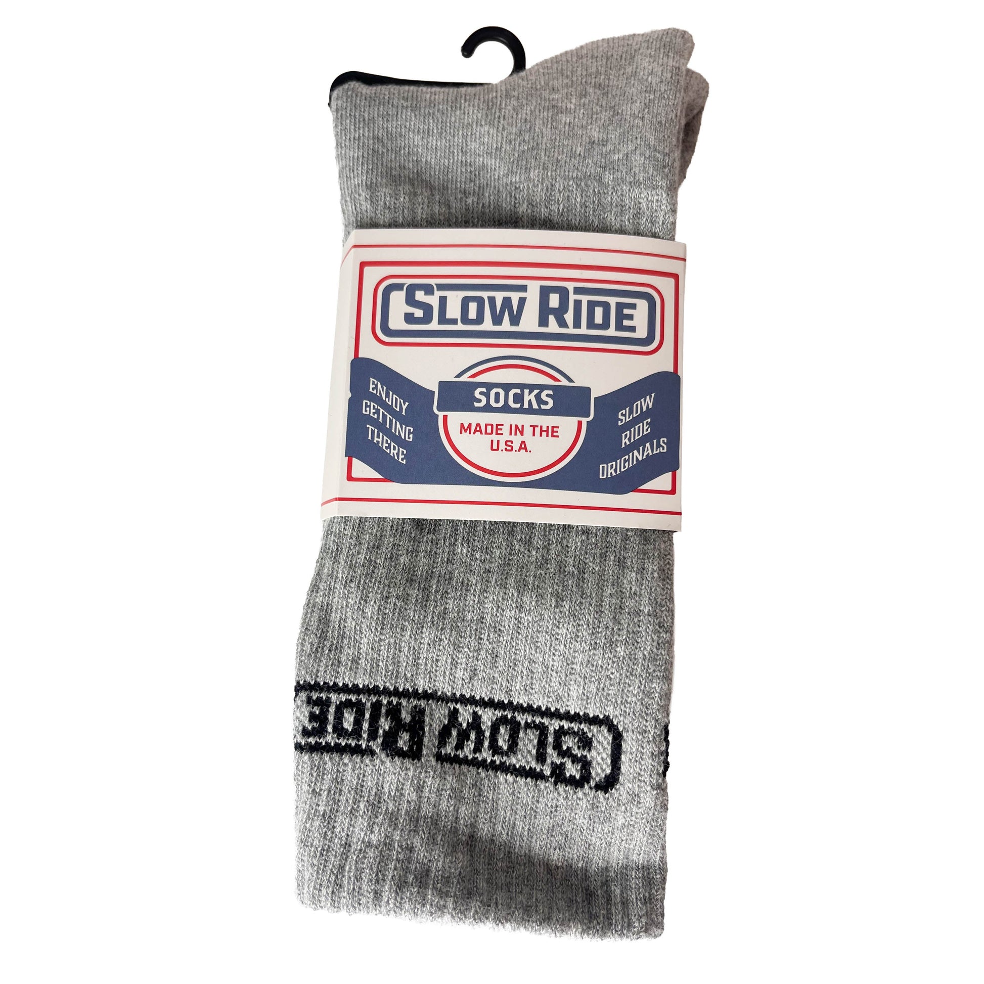 USA Made Essential Sock (Grey) - Slow Ride