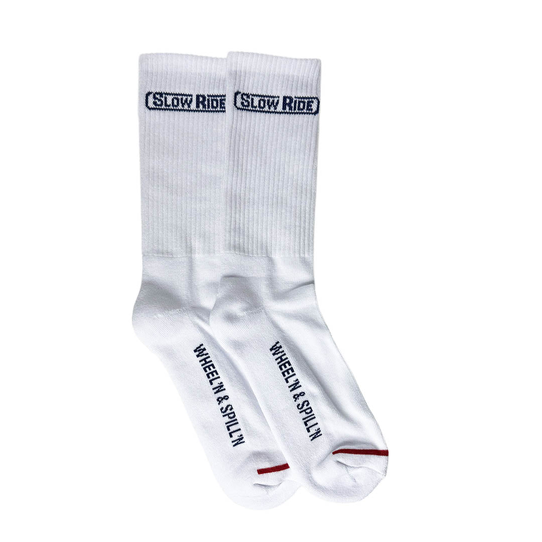 USA Made Essential Sock (White) - Slow Ride