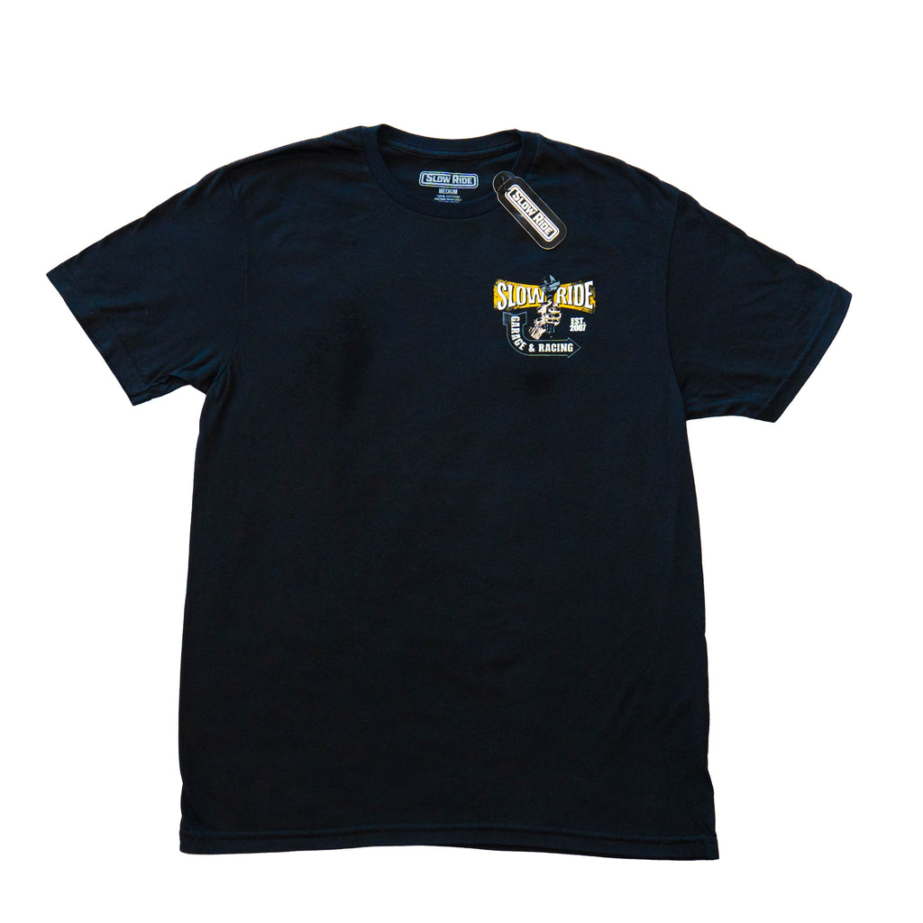 Wrenches n Racing Tee (Black) - Slow Ride
