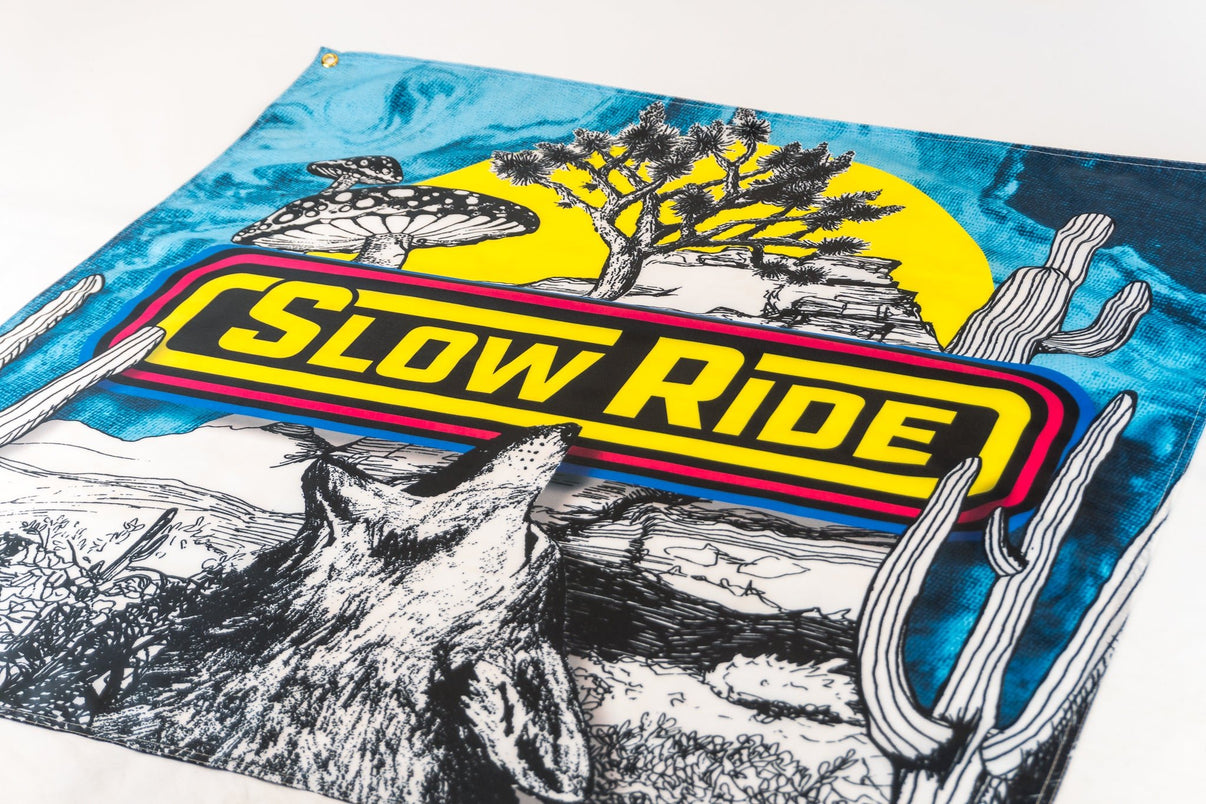 Desert Landscape Banner by SlowRide Slow Ride Supply Co. Slow Ride